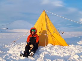 Camping in Antarctica