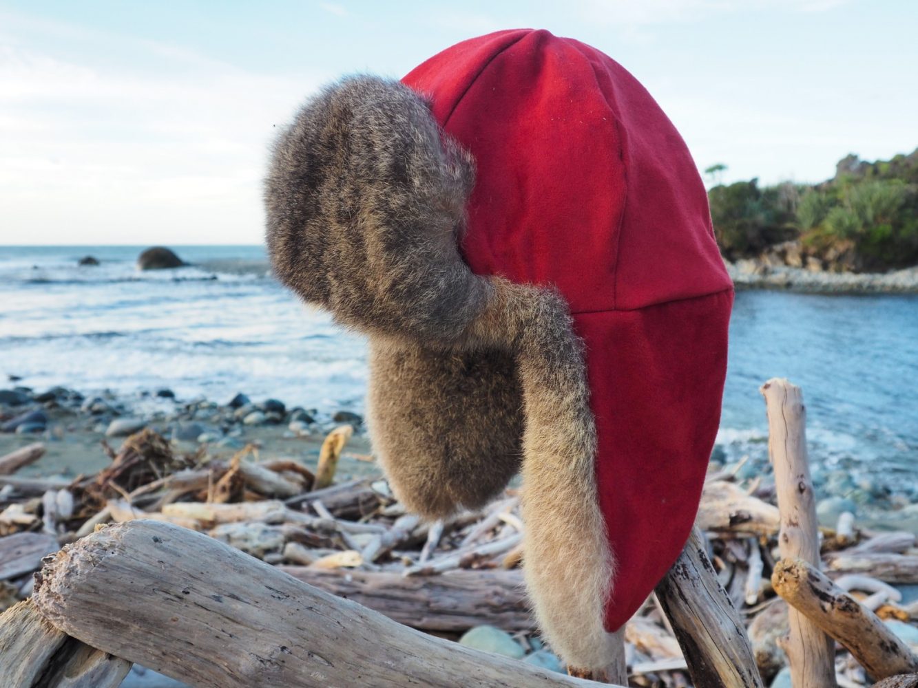 Luxury Burnt Orange Possum Aviator Hat 