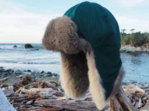 Forest Green Possum Aviator Hat